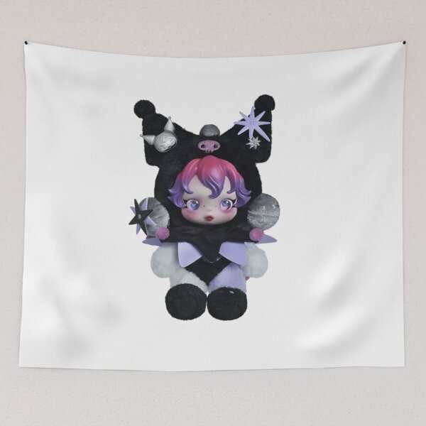 Item preview, SKULLPANDA × KUROMI Plush - Popmart designed and sold by penny555.