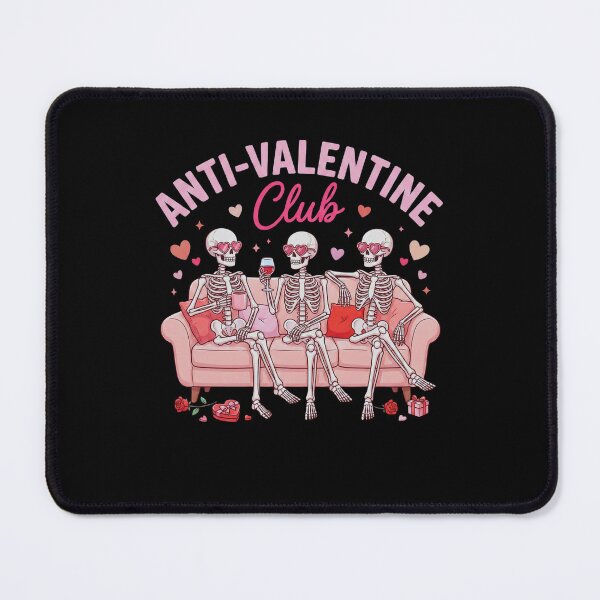 Item preview, Anti Valentine Club, Funny Skeleton Valentine’s Day Shirt Gift, Dark Humor Singles Graphic Tee for Friends designed and sold by saloui.