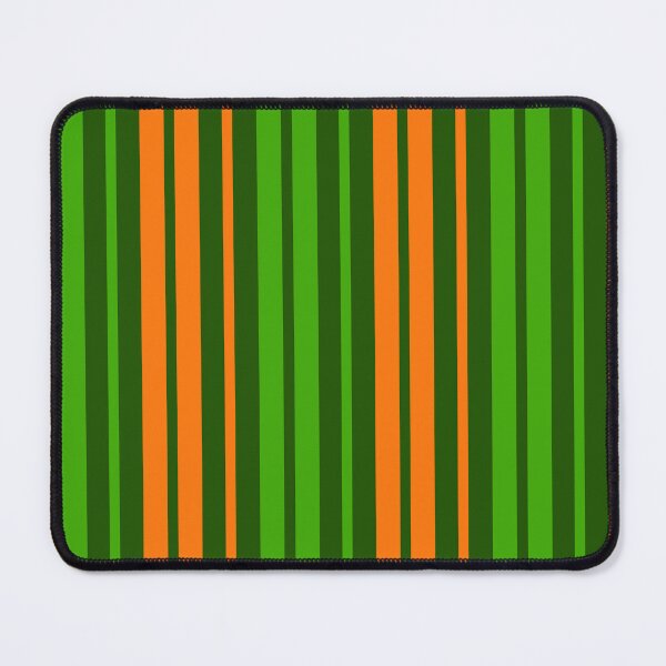 Item preview, Orange Green Stripes On Green Pattern Design  designed and sold by PatternTitan.