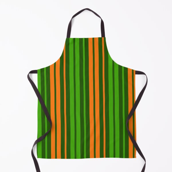 Item preview, Orange Green Stripes On Green Pattern Design  designed and sold by PatternTitan.