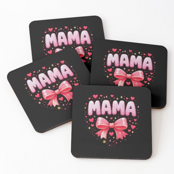 Item preview, Mama Valentine’s Day, Cute Mama Heart Bow Love Gift, Sweet Mom Valentine Graphic Tee for Mothers & Moms designed and sold by saloui.