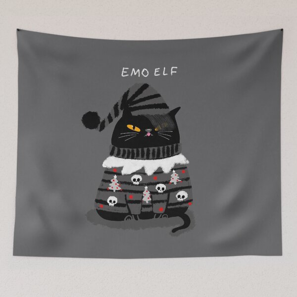 Item preview, Emo Elf Cat designed and sold by KilkennyCat Art.