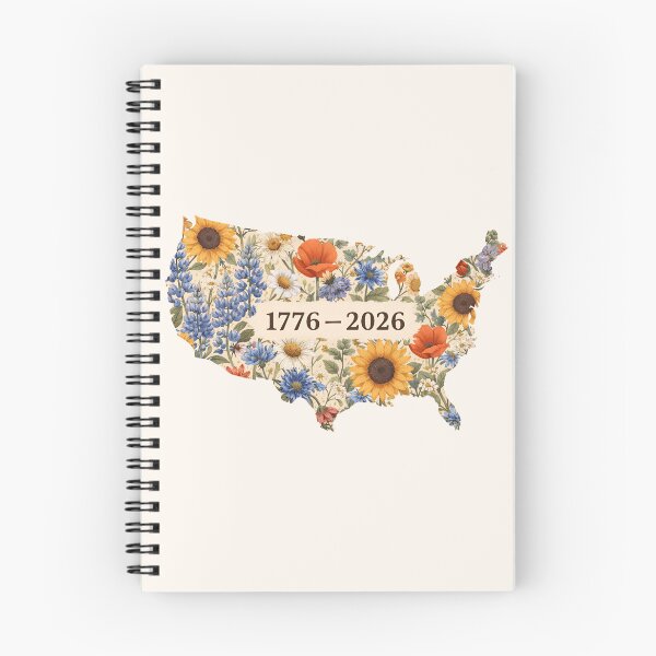 Item preview, Mapa floral de EE. UU. 1776-2026 - Semiquincentenario botánico vintage designed and sold by Velustro Shop.