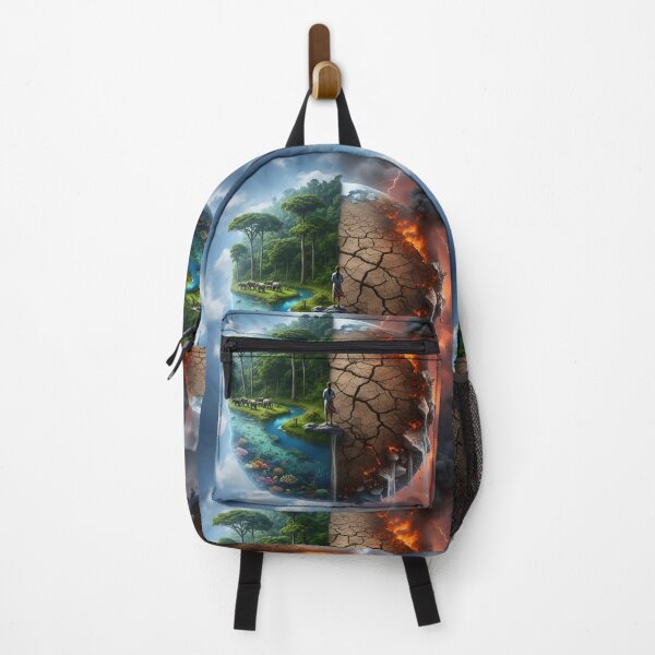 Item preview, Two futures, one decision | Conceptual art about the planet and human impact. By COLORALMY designed and sold by Coloralmy.