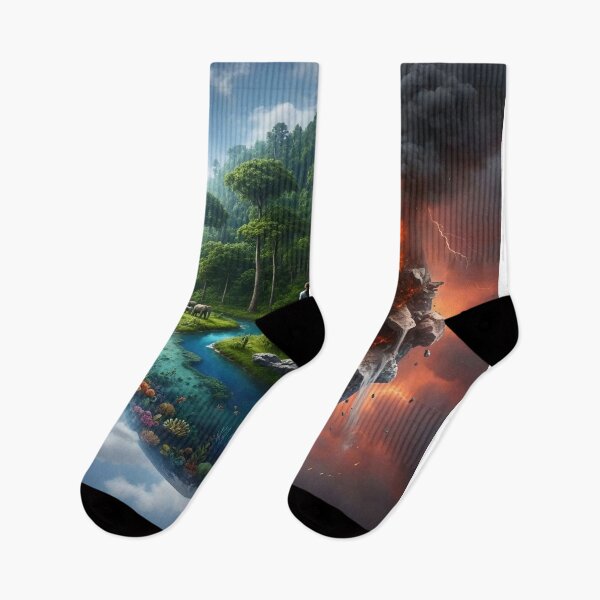 Item preview, Two futures, one decision | Conceptual art about the planet and human impact. By COLORALMY designed and sold by Coloralmy.
