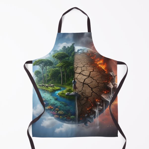 Item preview, Two futures, one decision | Conceptual art about the planet and human impact. By COLORALMY designed and sold by Coloralmy.