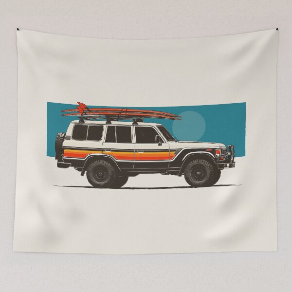 Item preview, Land Cruiser FJ60 surf ready designed and sold by blackdogshop.