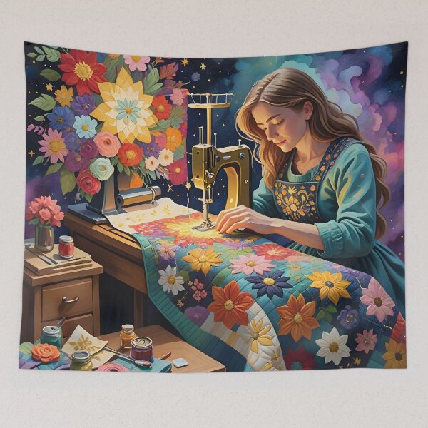 Item preview, Celestial Quilter In A Quilting Room - Quilting Lovers - For Quilters designed and sold by Wiss2Arts.