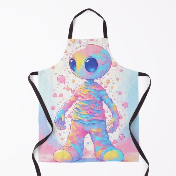 Item preview, Pastel-colored alien in a shower of soap bubbles designed and sold by Mianku | Für das Leben.