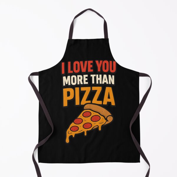 Item preview, I Love You More Than Pizza – Funny Romantic Design designed and sold by darkan1.