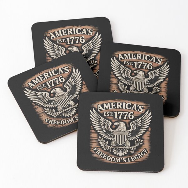 Item preview, America's Freedom Legacy - Vintage Eagle Patriot Shield designed and sold by DarylWelsh2024.