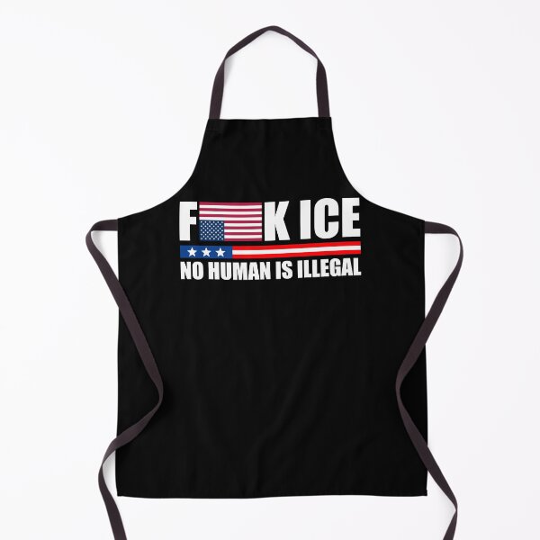 Item preview, F ICE No Human is Illegal - Upside Down American Flag Bumper designed and sold by PixVib.