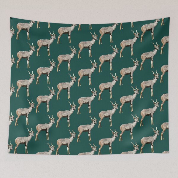 Item preview, L is for Lesser Kudu, Lesser Kudu | African Antelope & Wildlife Art Design designed and sold by PrettylittlepastelUk.