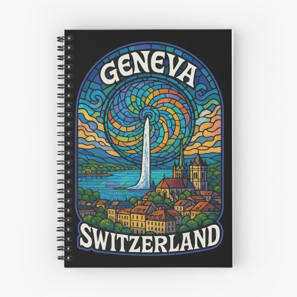 Item preview, Geneva Cityscape Switzerland Stained Glass designed and sold by TomFrontierArt.