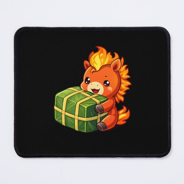 Item preview, Cute Fire Horse Bánh Chưng – Vietnamese Tết 2026 designed and sold by PunchDrop.