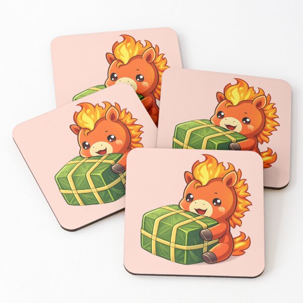 Item preview, Cute Fire Horse Bánh Chưng – Vietnamese Tết 2026 designed and sold by PunchDrop.