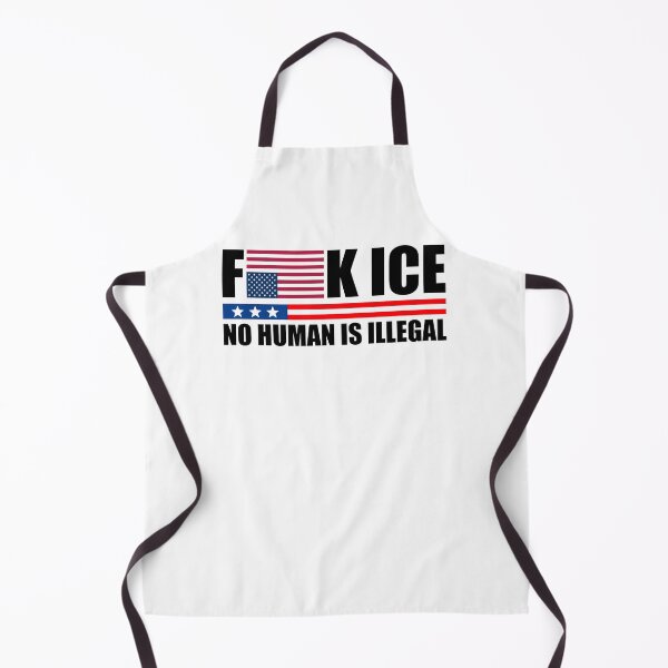 Item preview, F ICE No Human is Illegal - American Flag Upside Down designed and sold by PixVib.