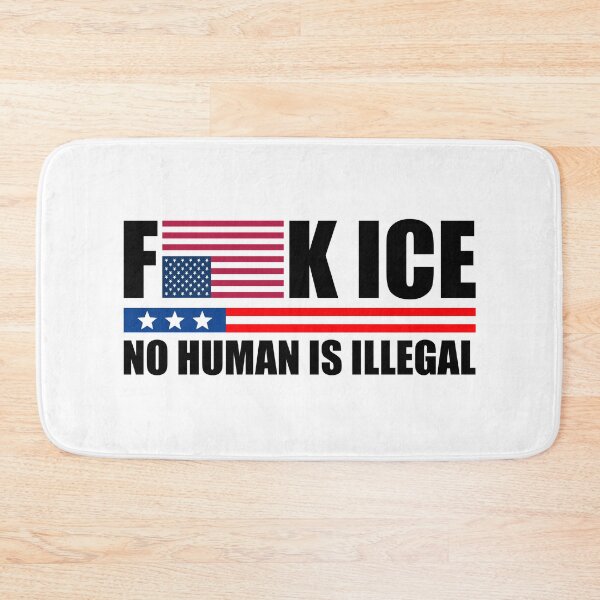 Item preview, F ICE No Human is Illegal - American Flag Upside Down designed and sold by PixVib.