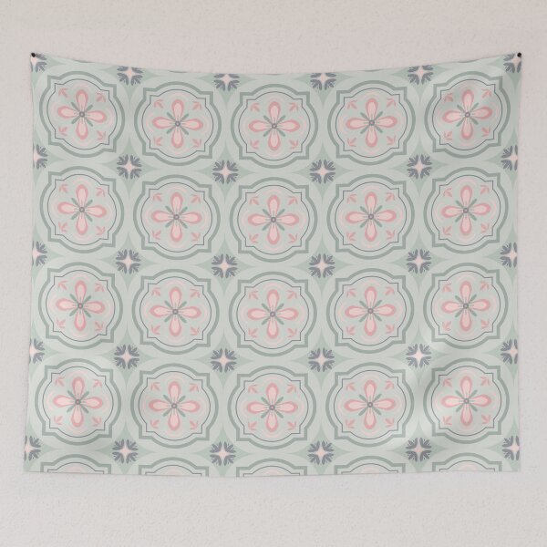 Item preview, Floral decorative tile designed and sold by Dinasworld.