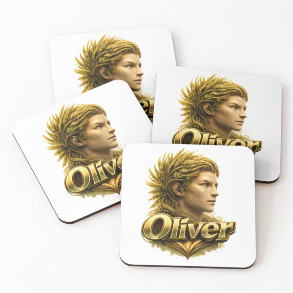 Item preview, Oliver Virgo – Calm Strength Male Name Zodiac Fantasy Art Design designed and sold by AlexLineArt.