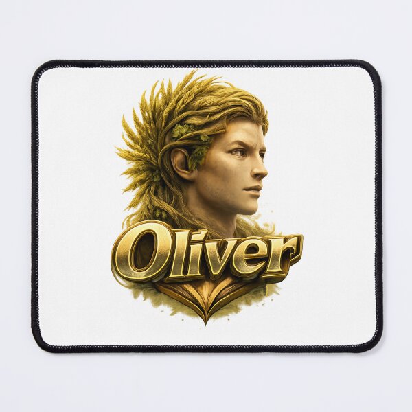 Item preview, Oliver Virgo – Calm Strength Male Name Zodiac Fantasy Art Design designed and sold by AlexLineArt.