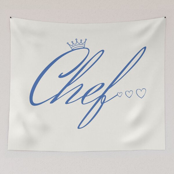 Item preview, The Blue Chef Design Where Love and Elegance Meet designed and sold by Trend-Dify.