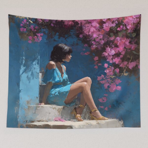 Item preview, She Waits Beneath the Bougainvillea designed and sold by afrancisCL.