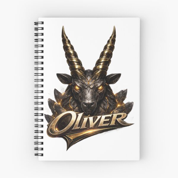 Item preview, Oliver Capricorn – Dark Authority Male Name Zodiac Fantasy Art Design designed and sold by AlexLineArt.