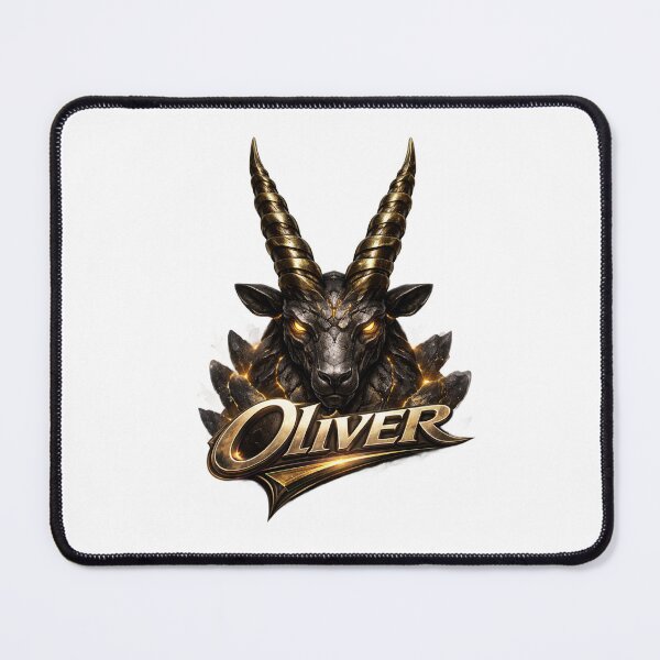 Item preview, Oliver Capricorn – Dark Authority Male Name Zodiac Fantasy Art Design designed and sold by AlexLineArt.