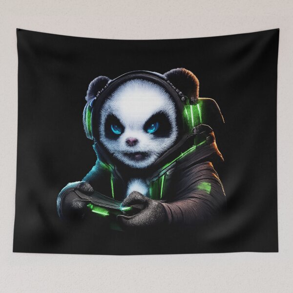 Item preview, Panda Gamer – Funny Gaming Panda Quantum Humor Design designed and sold by Ach&Koor.