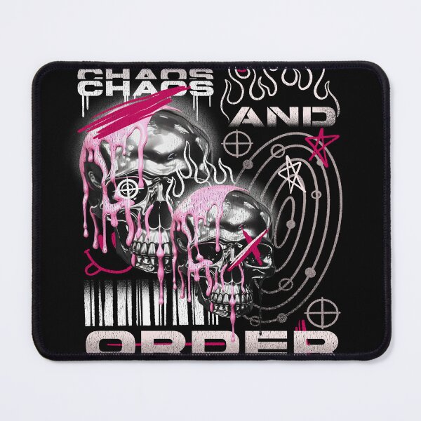 Item preview, Chaos And Order Chrome Skulls Grunge designed and sold by BetOova.