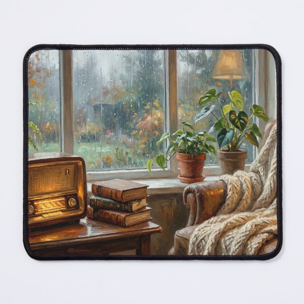 Item preview, Rainy Evening Reading Spot designed and sold by Tamer ⭐⭐⭐⭐⭐.