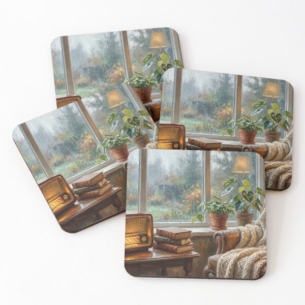 Item preview, Rainy Evening Reading Spot designed and sold by Tamer ⭐⭐⭐⭐⭐.