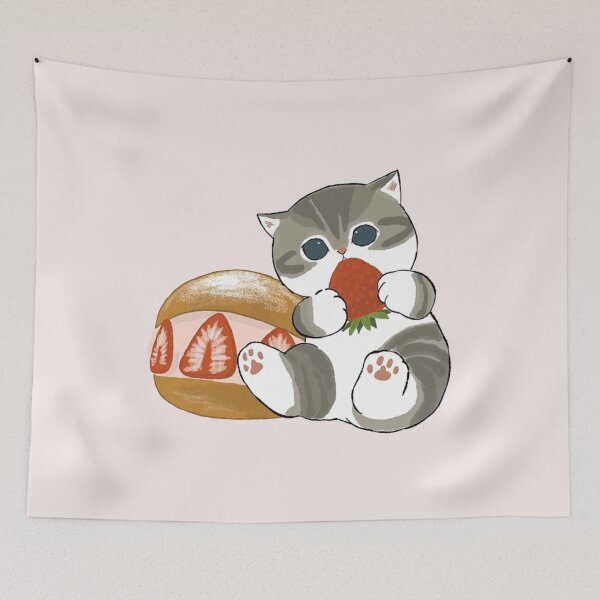 Item preview, Mofusand - Strawberry Cream Bun Cat designed and sold by penny555.