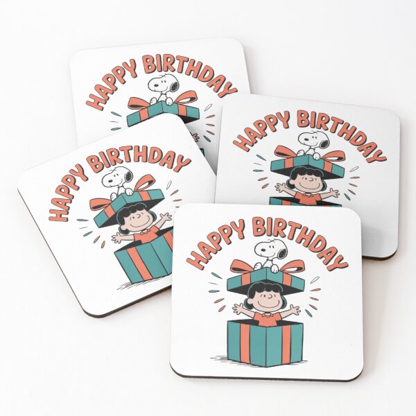 Item preview, Snoopy and Lucy Surprise Birthday Box designed and sold by Kitty Kat.