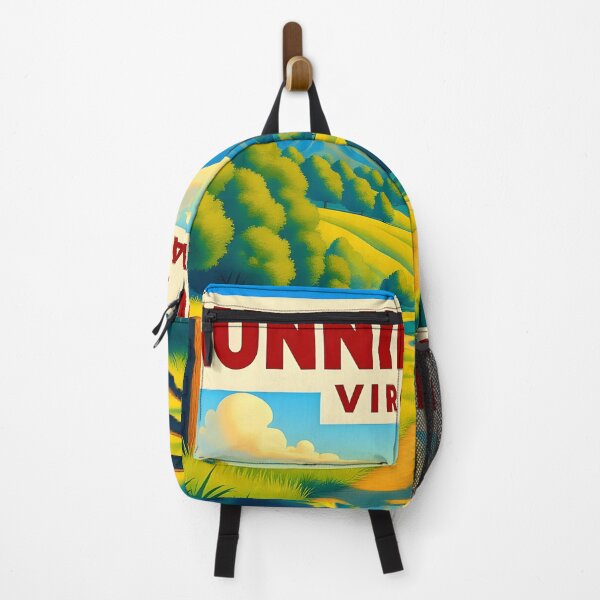 Item preview, Running Deer, Virginia, USA: Vintage-Style Painterly Travel Poster designed and sold by LSVart.