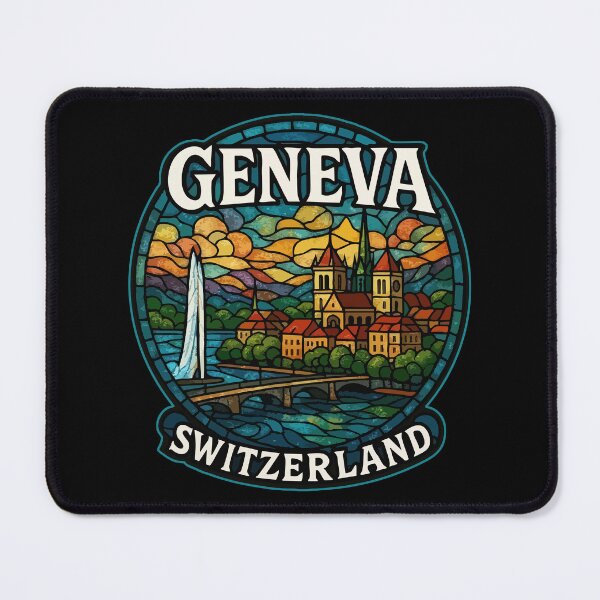 Item preview, Geneva Switzerland Stained Glass designed and sold by TomFrontierArt.