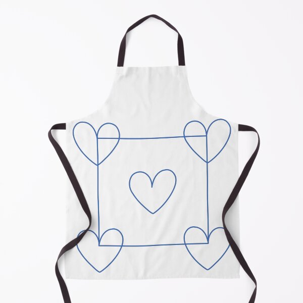 Item preview, Bright Blue Linear Square Design: Heart-Shaped Aesthetics and Modern Art designed and sold by Trend-Dify.