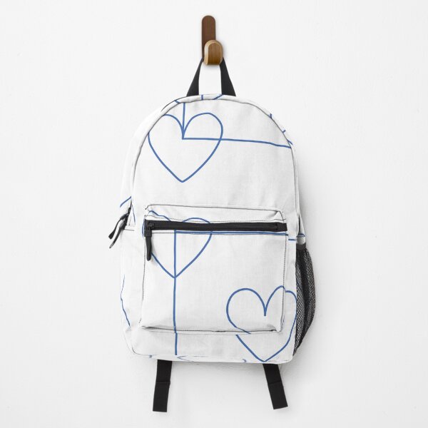 Item preview, Bright Blue Linear Square Design: Heart-Shaped Aesthetics and Modern Art designed and sold by Trend-Dify.