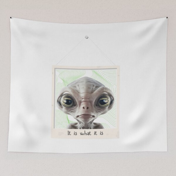 Item preview, It Is What It Is Funny Alien T-Shirt Design designed and sold by GreenGirl-store.