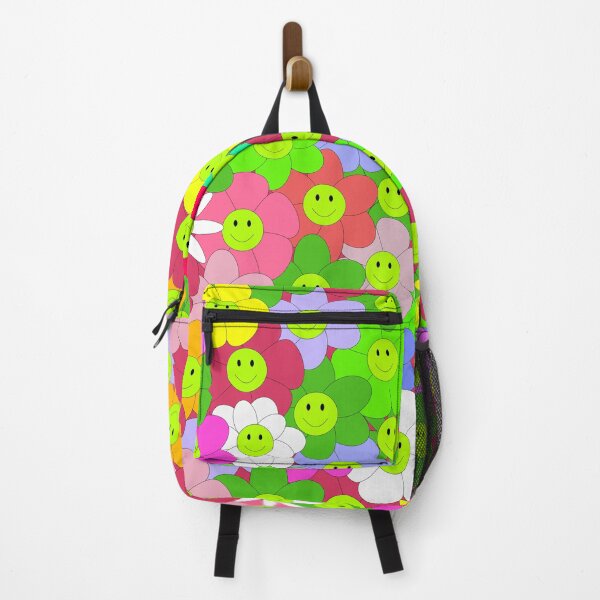 Item preview, Retro 70s Smiley Face Flower Power Pattern - Y2K Aesthetic Floral designed and sold by DeeLulu.