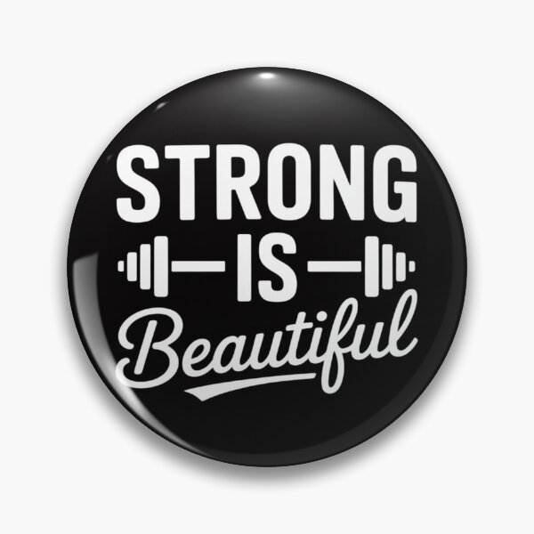 Item preview, Strong Is Beautiful Fitness Gym Workout Saying For Women designed and sold by Vexat062Art.