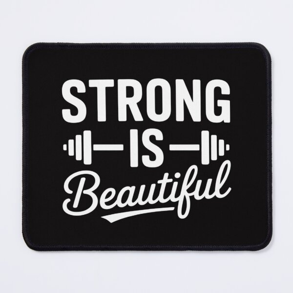Item preview, Strong Is Beautiful Fitness Gym Workout Saying For Women designed and sold by Vexat062Art.