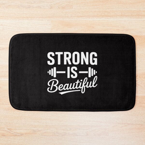 Item preview, Strong Is Beautiful Fitness Gym Workout Saying For Women designed and sold by Vexat062Art.