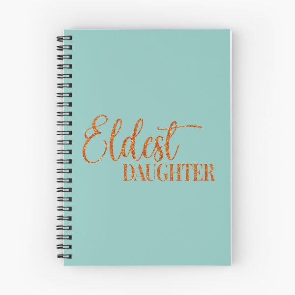 Item preview, ELDEST DAUGHTER - orange glitter font designed and sold by "Nice" Guy Recovery Co..