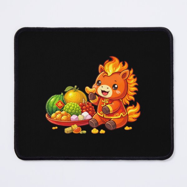 Item preview, Cute Fire Horse Mâm Ngũ Quả – Vietnamese Tết 2026 designed and sold by PunchDrop.
