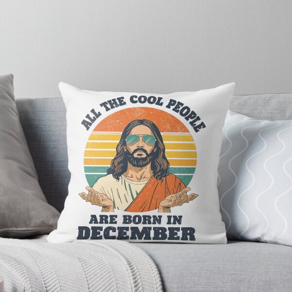 Item preview, Retro Vintage Cool Jesus Born in December Christmas Birthday Design designed and sold by NovaDoodle Art Studio.