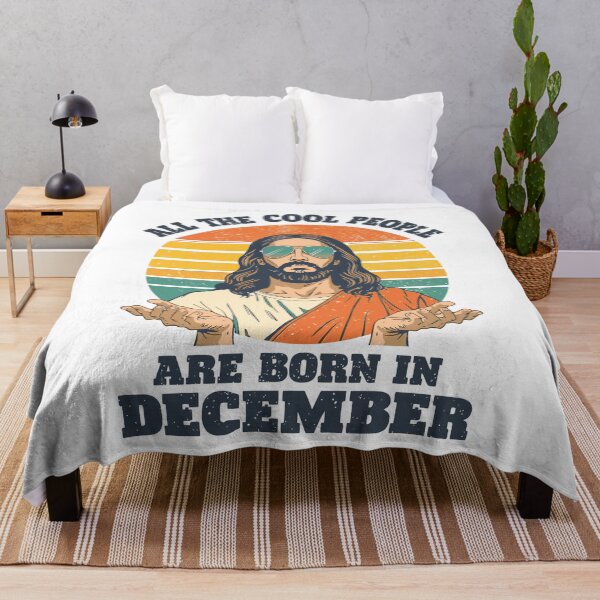 Item preview, Retro Vintage Cool Jesus Born in December Christmas Birthday Design designed and sold by NovaDoodle Art Studio.
