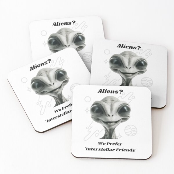 Item preview, Interstellar Friends Funny Alien T-Shirt Design designed and sold by GreenGirl-store.