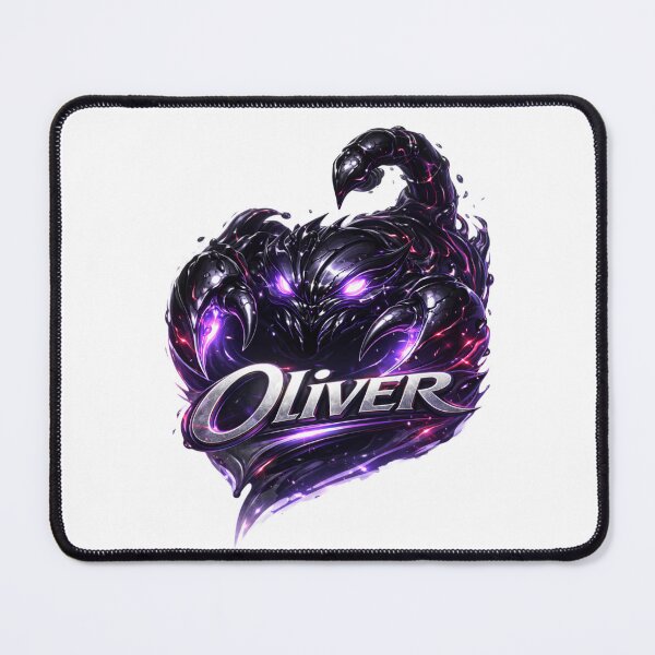 Item preview, Oliver Scorpio – Dark Power Male Name Zodiac Fantasy Art Design designed and sold by AlexLineArt.